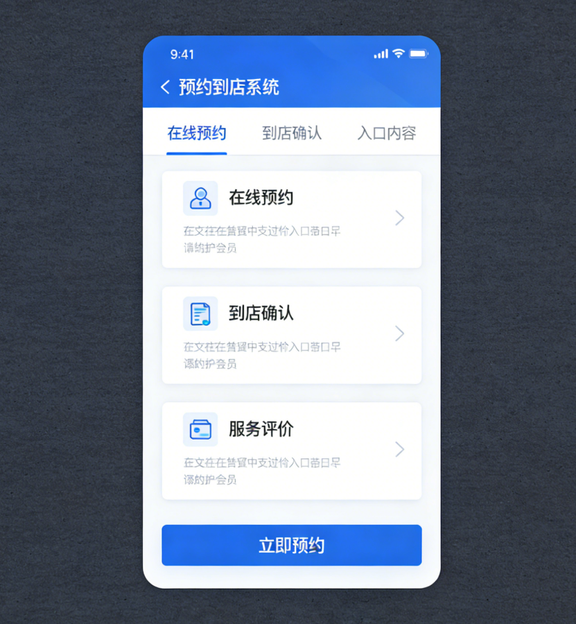 预约到店系统